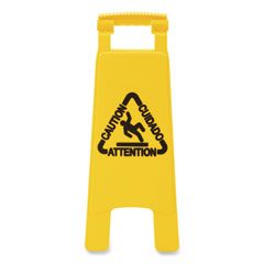 Caution Safety Sign For Wet Floors, 2-Sided, Plastic, 10
