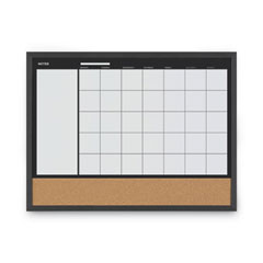 3-In-1 Combo Planner, 24.21&quot; x 17.72&quot;, White, MDF Frame