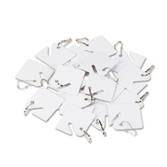 Replacement Slotted Key Cabinet Tags, 1 5/8 x 1 1/2,