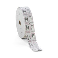 Consecutively Numbered Double Ticket Roll, White, 2000