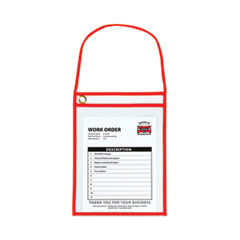 1-Pocket Shop Ticket Holder
w/Strap and Red Stitching,
75-Sheet, 9 x 12, 15/Box