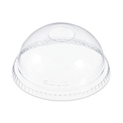 Cappuccino Dome Sipper Lids, 16 oz, Clear