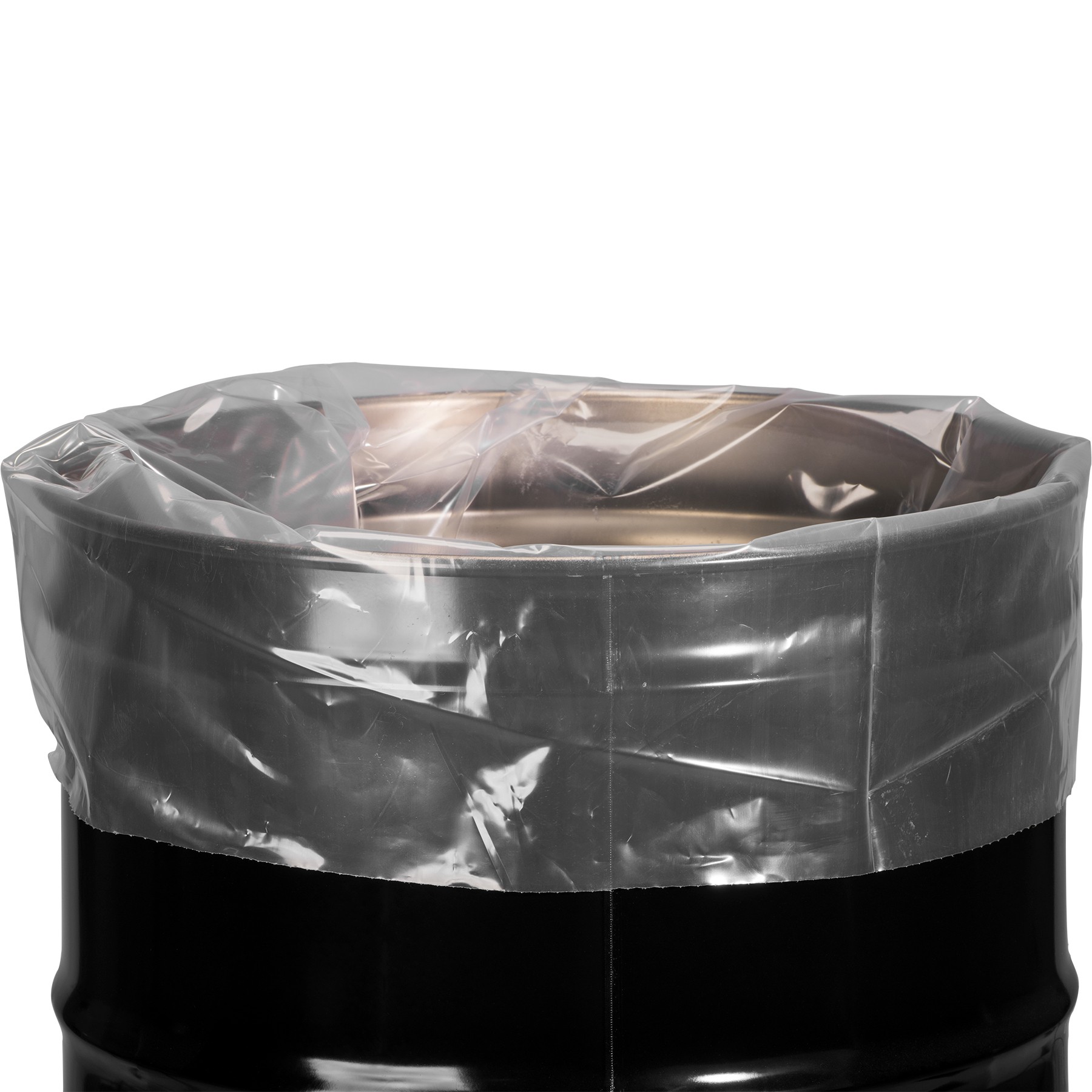 Drum Liner, 38&quot; x 63&quot;, Clear, 55gal (50/Roll) (Roll)