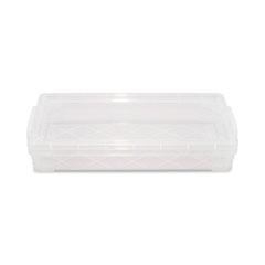 Super Stacker Pencil Box, Clear, 8 1/4 x 3 3/4 x 1 1/2
