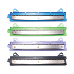 6-Sheet Binder Three-Hole Punch, 1/4" Holes, Assorted