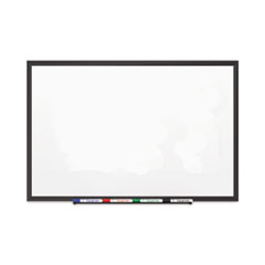 Classic Porcelain Magnetic Whiteboard, 36 x 24, Black