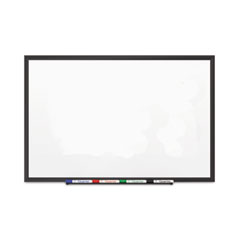 Classic Porcelain Magnetic Whiteboard, 48 x 36, Black