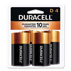 CopperTop Alkaline Batteries, D, 4/PK
