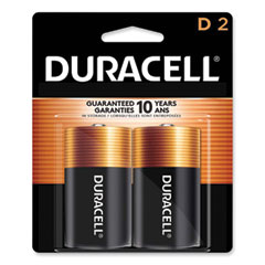 CopperTop Alkaline Batteries, D, 2/PK