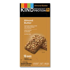 Breakfast Protein Bars, Almond Butter, 50 g Box,