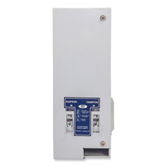 Dual Sanitary Napkin/Tampon Dispenser, Coin, 11 1/8 x 7