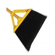 Angler Broom, Black Flagged Plasticc, 55&quot; Overall Length,