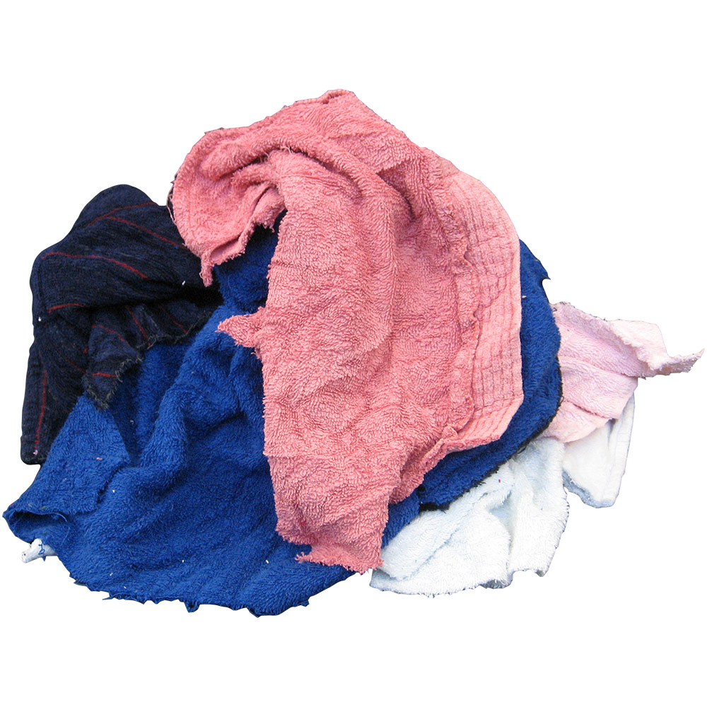 Color Towel Rags, 10LB Box, (Each)