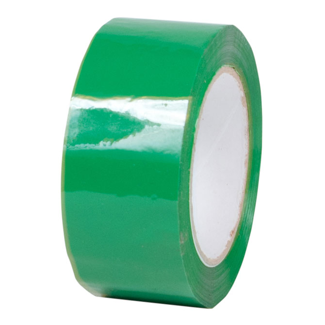 Carton Sealing Tape, 2&quot; x 1.9M x 110YD, Green, Acrylic,