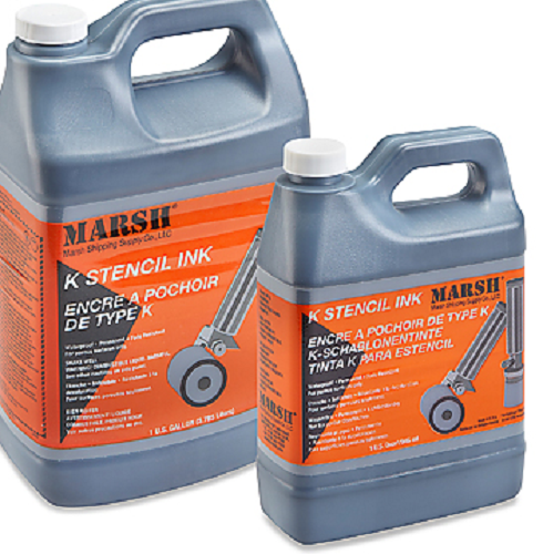 Marsh Stencil Ink, Porous Surfaces Only, (12Qrts/Case)