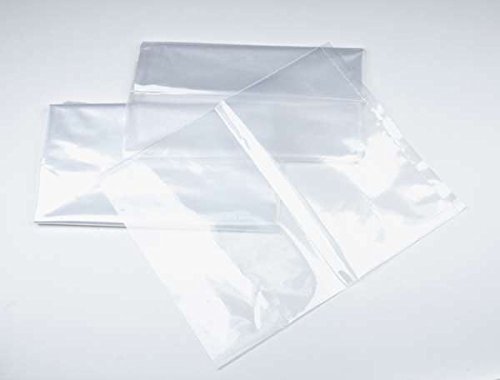 Open Mouth Poly Bag, 16 x 21 x 7 Mil, White Opaque, No